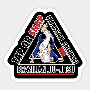 Brazilian Jiu-Jitsu Tap or Snap Design Sticker